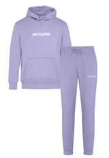 Sixth June - Jogging + sweat capuche logo brodé Violet