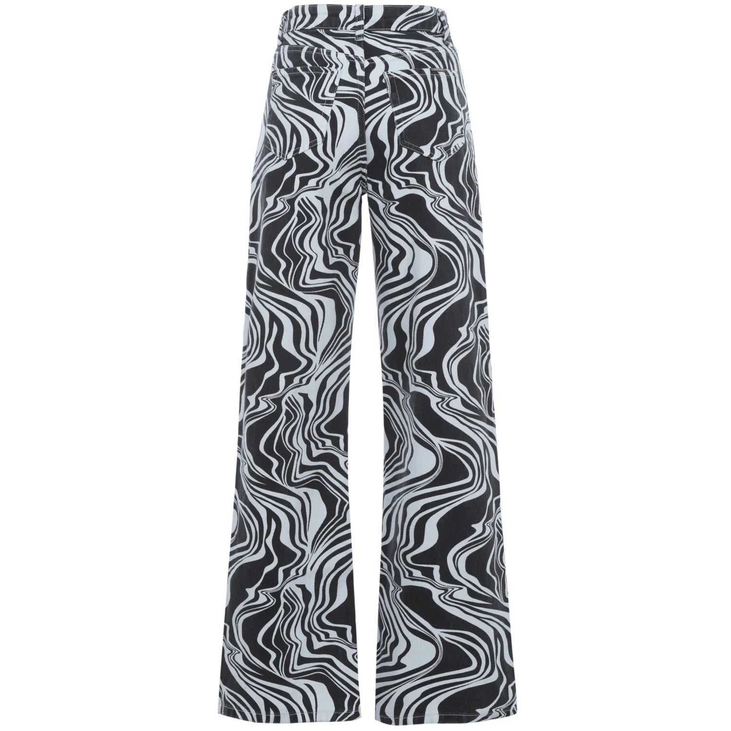 Sixth June - Jean motif zèbre large Noir