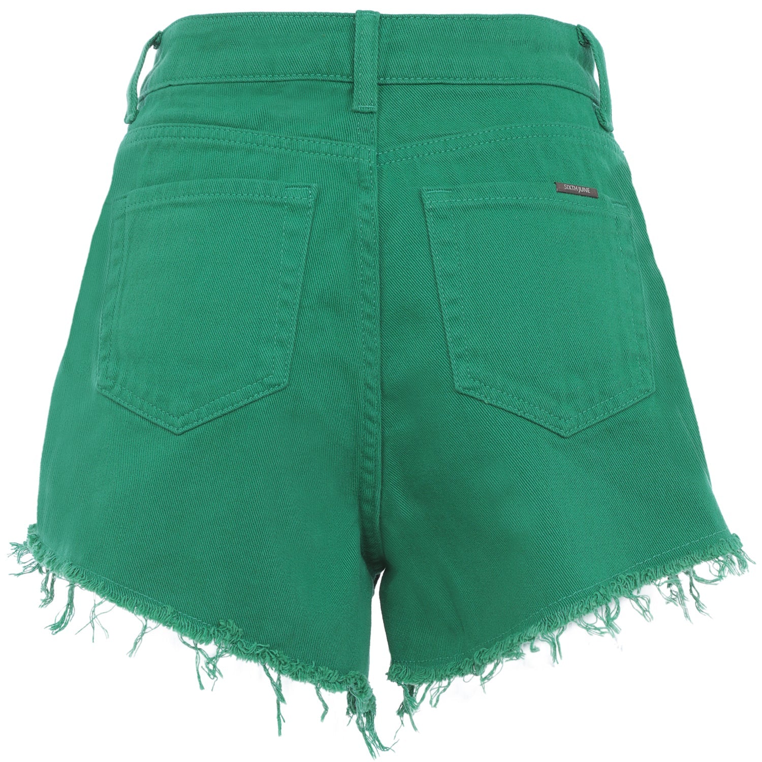 Short uni effilé Vert foncé