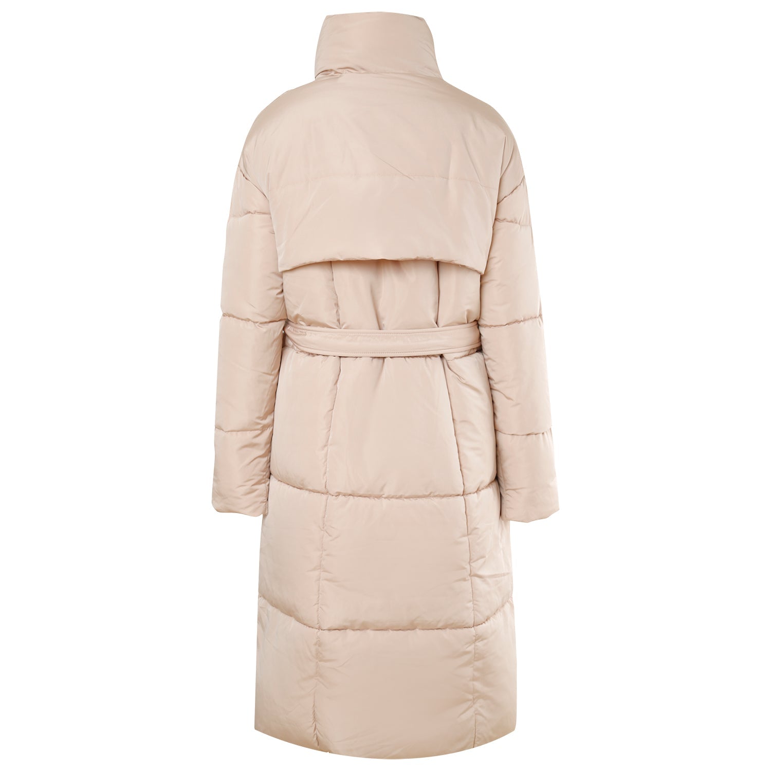 Sixth June - Doudoune longue matelassée ceinture Beige