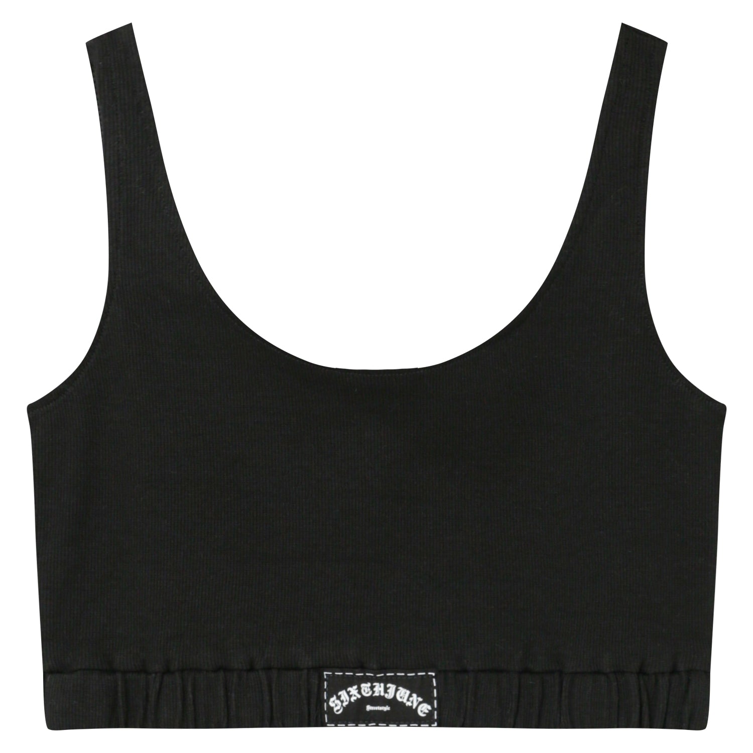 Sixth June - Brassière côtelé gothique Noir