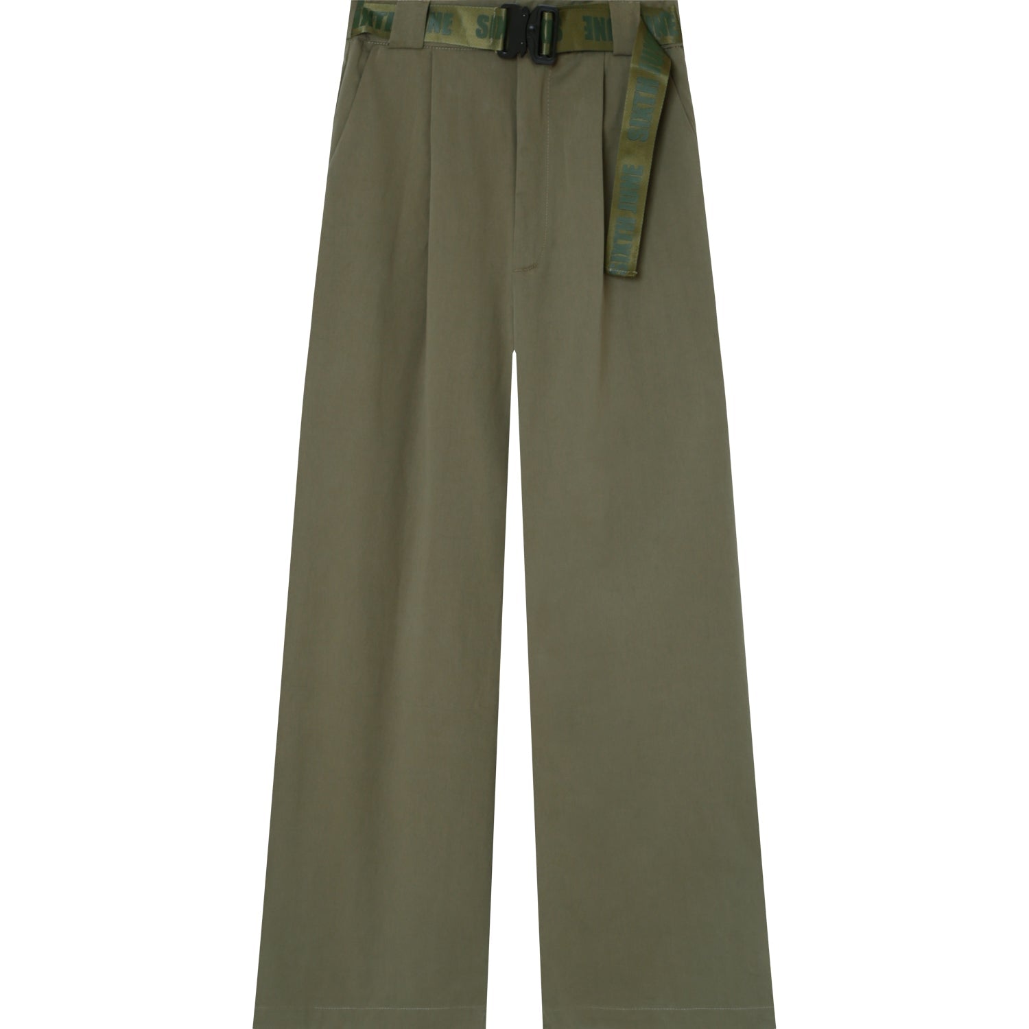 Sixth June - Pantalon sergé large Vert kaki