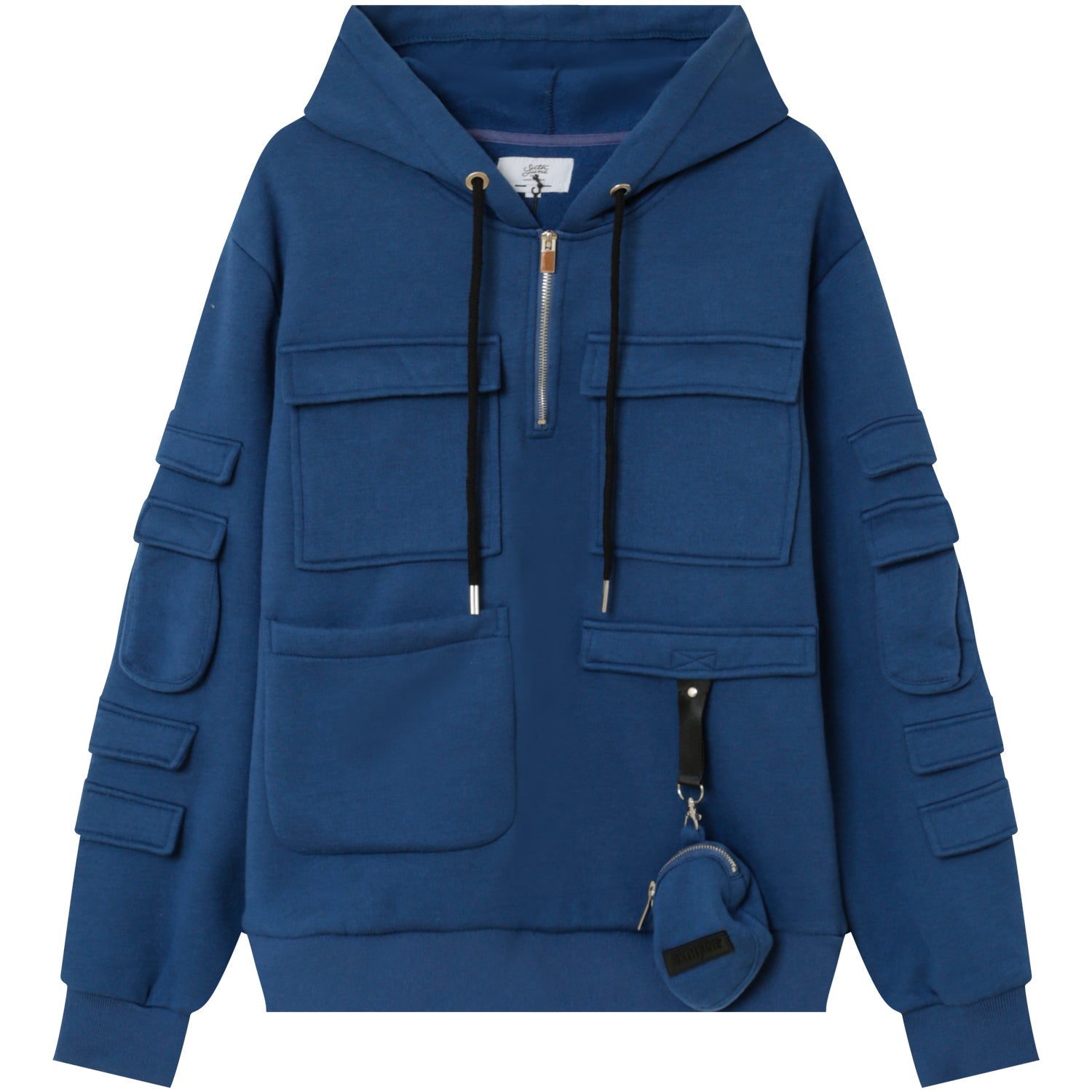 Sweat capuche petit sac Bleu foncé