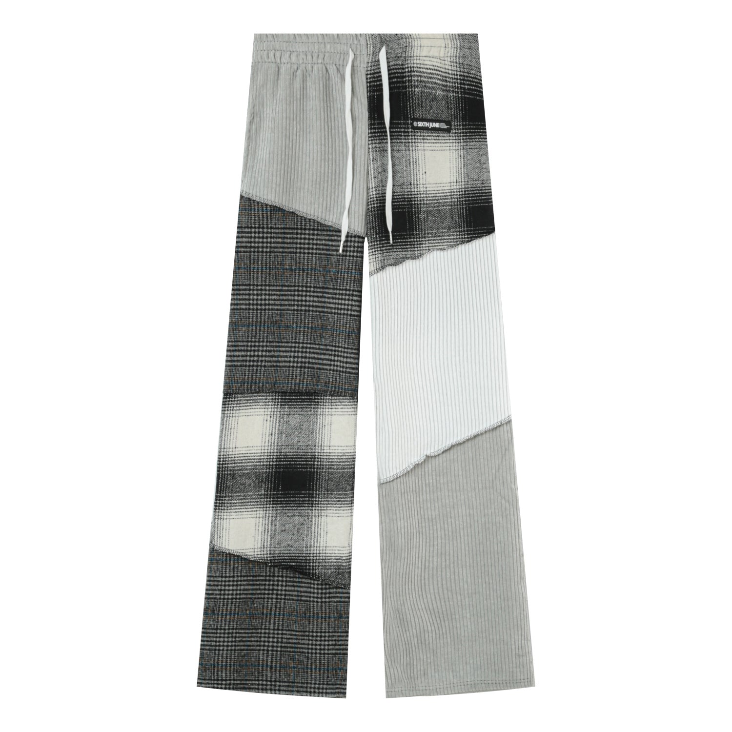Sixth June - Pantalon multi tissus Gris