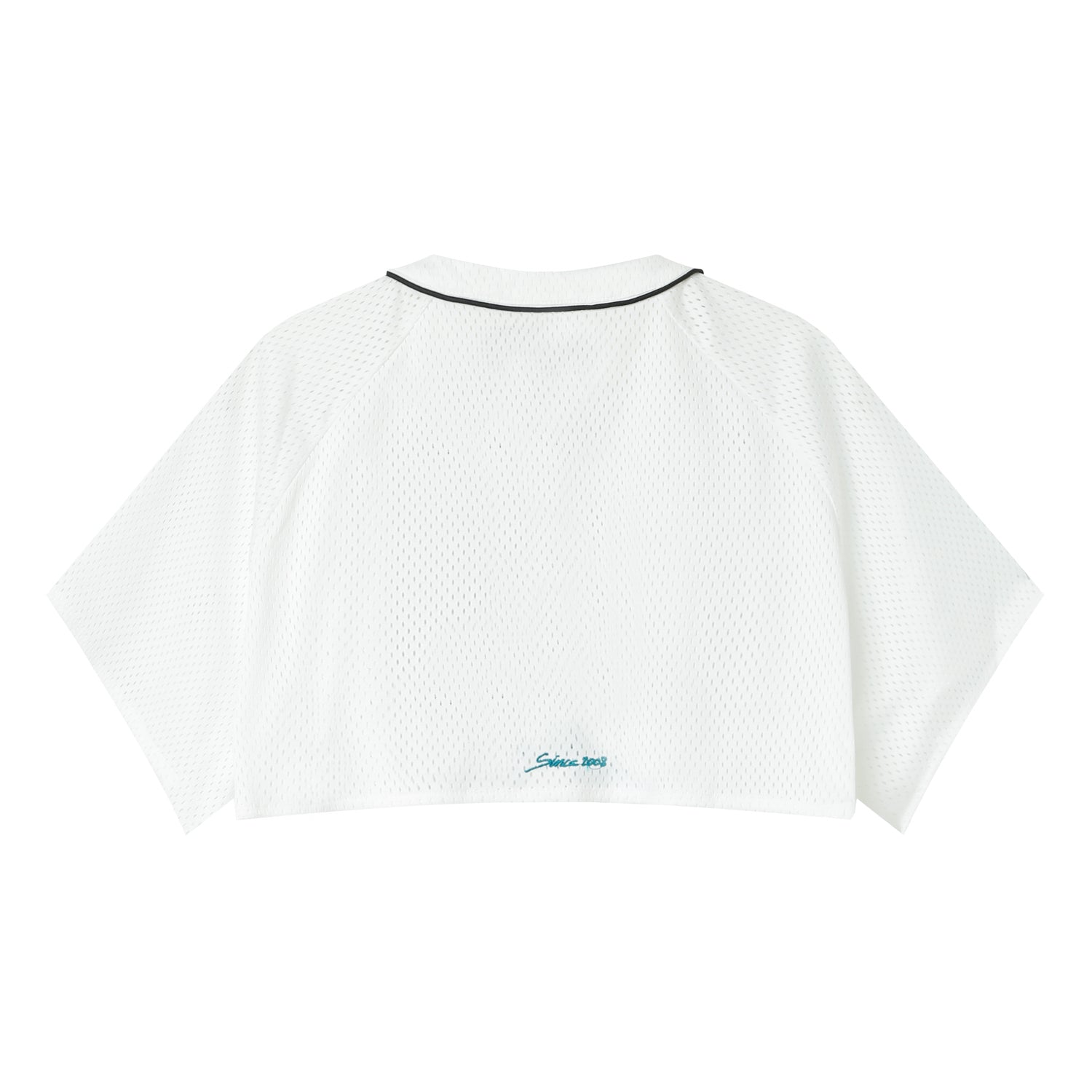 Sixth June - Top court mesh signature Blanc
