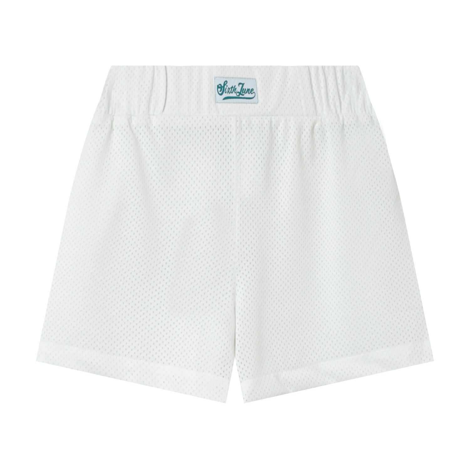Sixth June - Short mesh logo Blanc