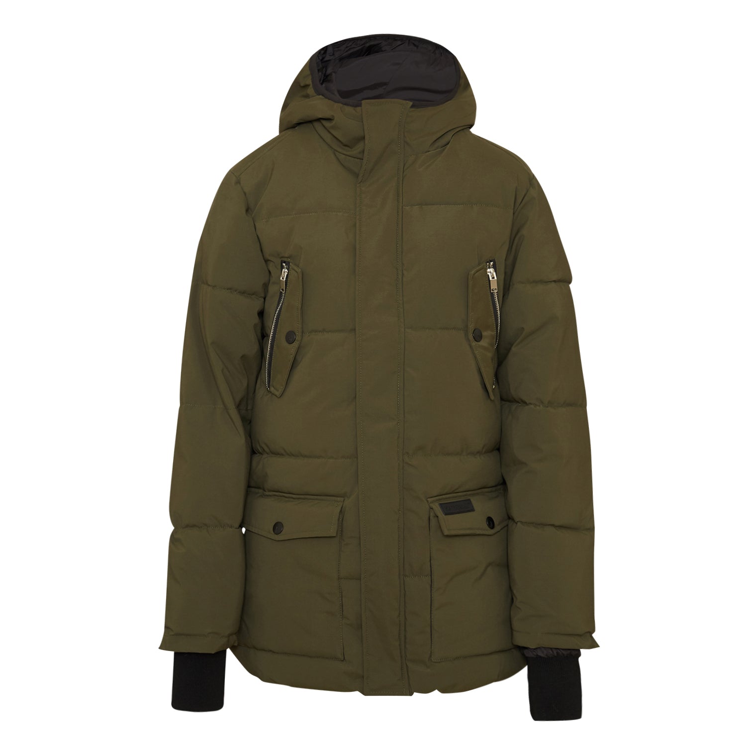 Sixth June - Doudoune mi-longue détails kaki