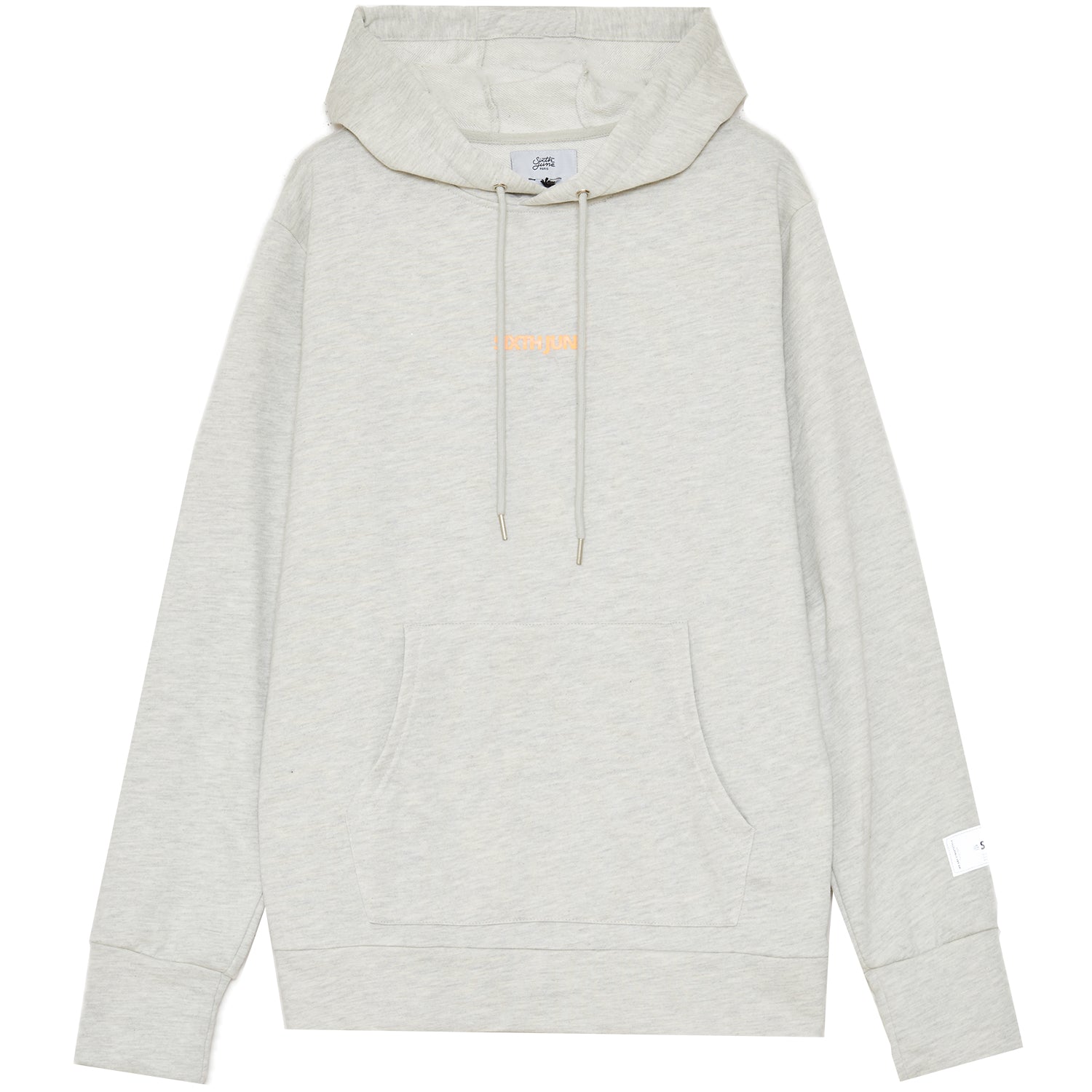 Sixth June - Sweat à capuche basique imprimé gris