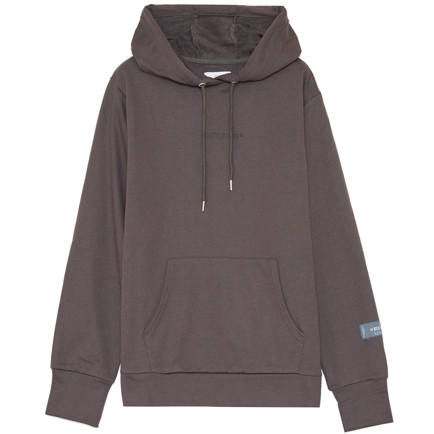 Sixth June - Sweat à capuche basique logo gris foncé