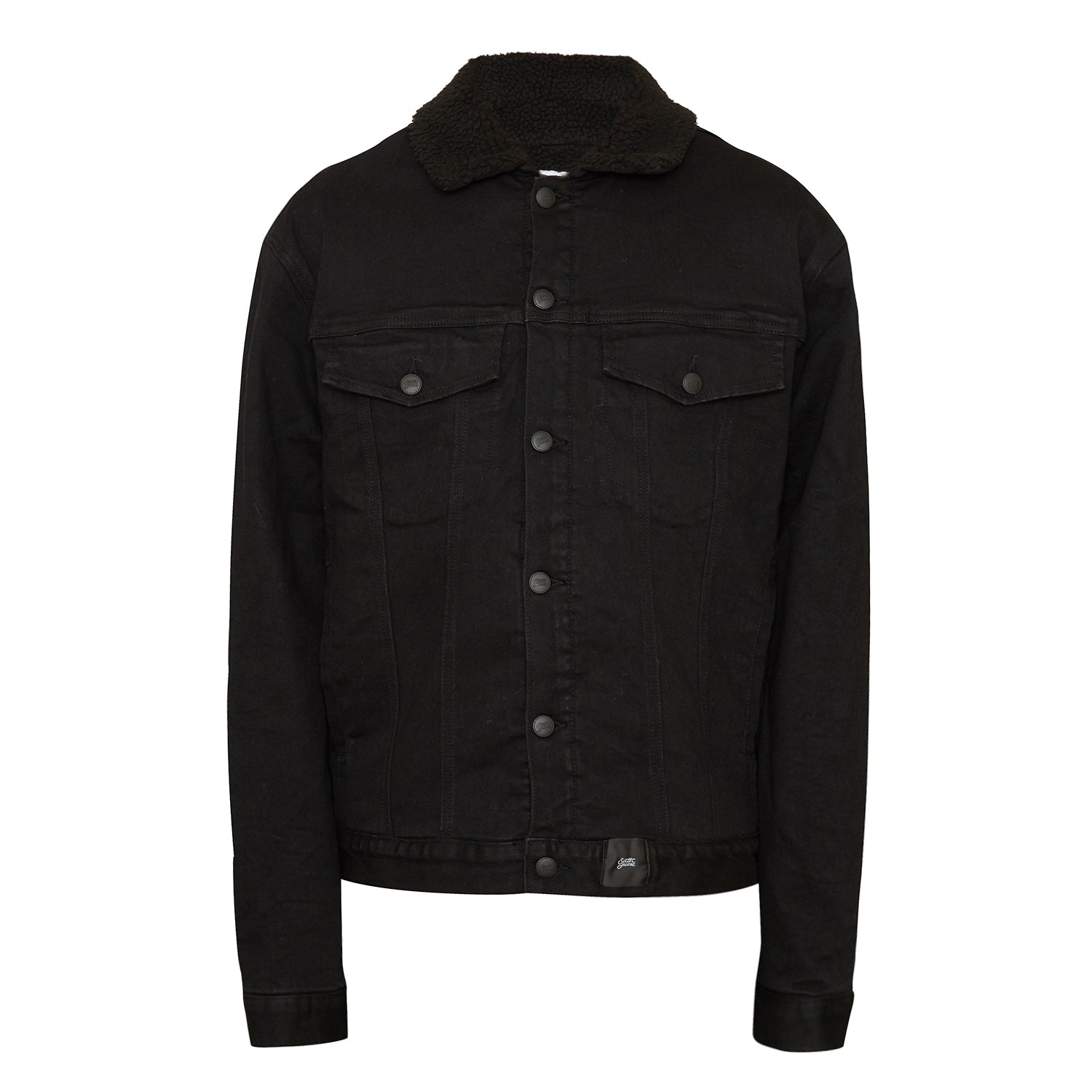 Sixth June - Veste en jean sherpa noir