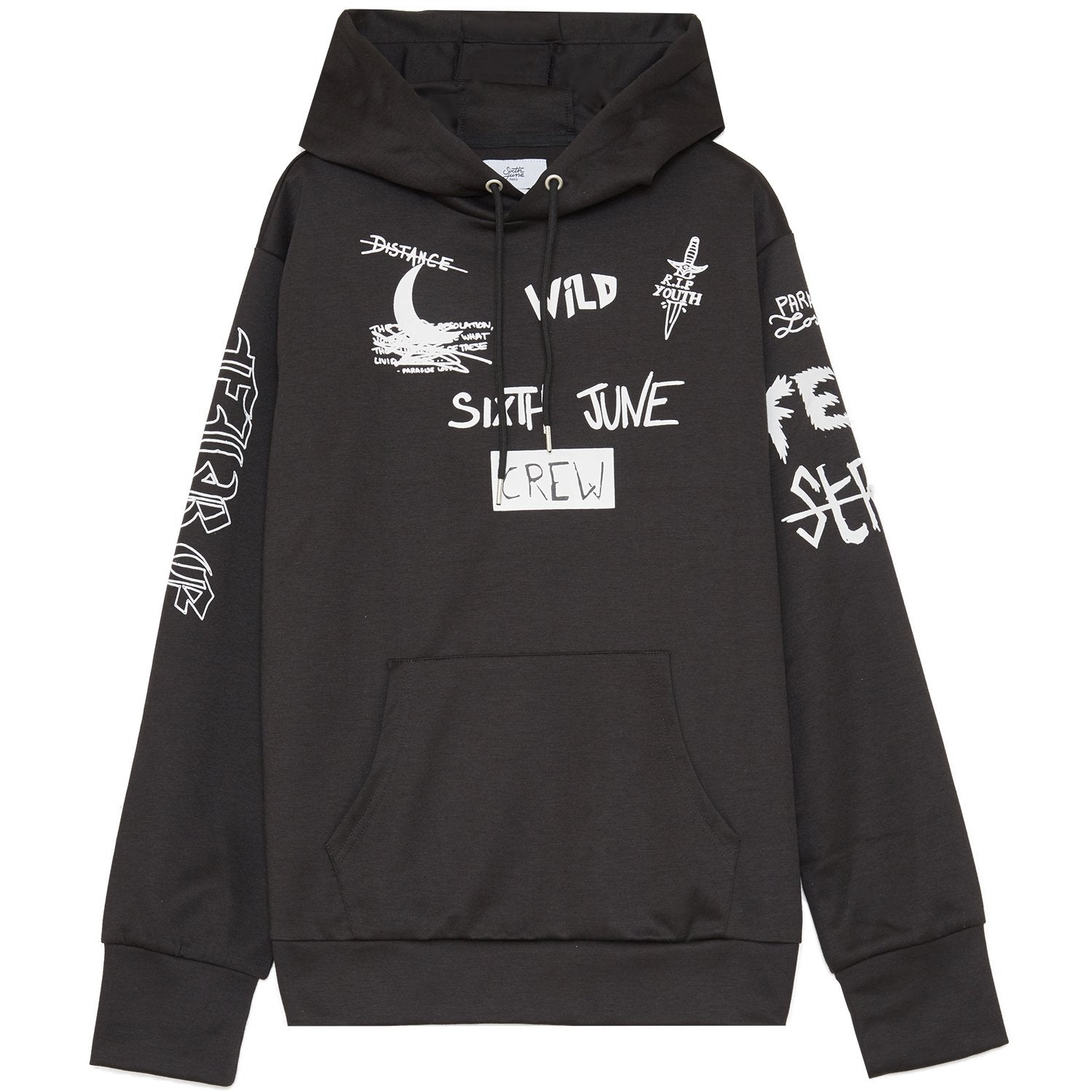 Sixth June - Sweat à capuche crew Noir