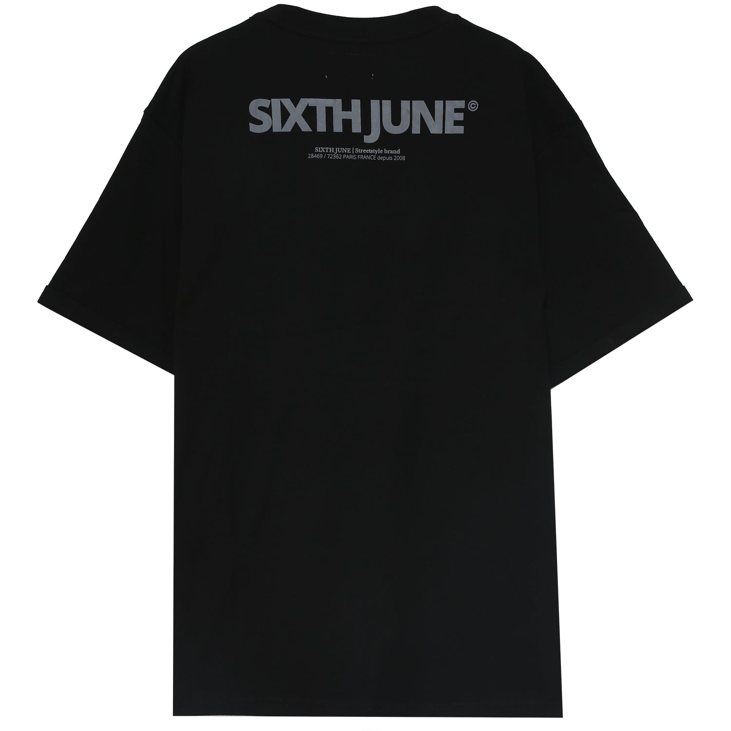 Sixth June - T-shirt basique logo manches noir
