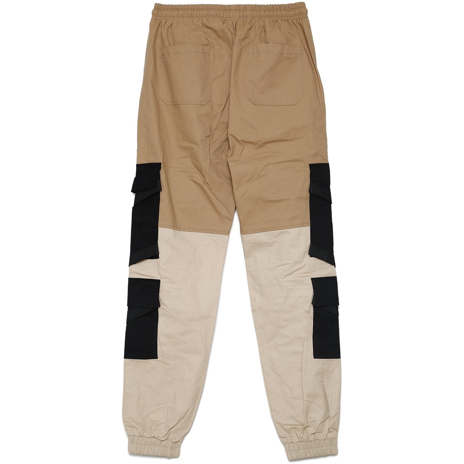 Sixth June - Pantalon cargo tactique empiècements sangles Beige