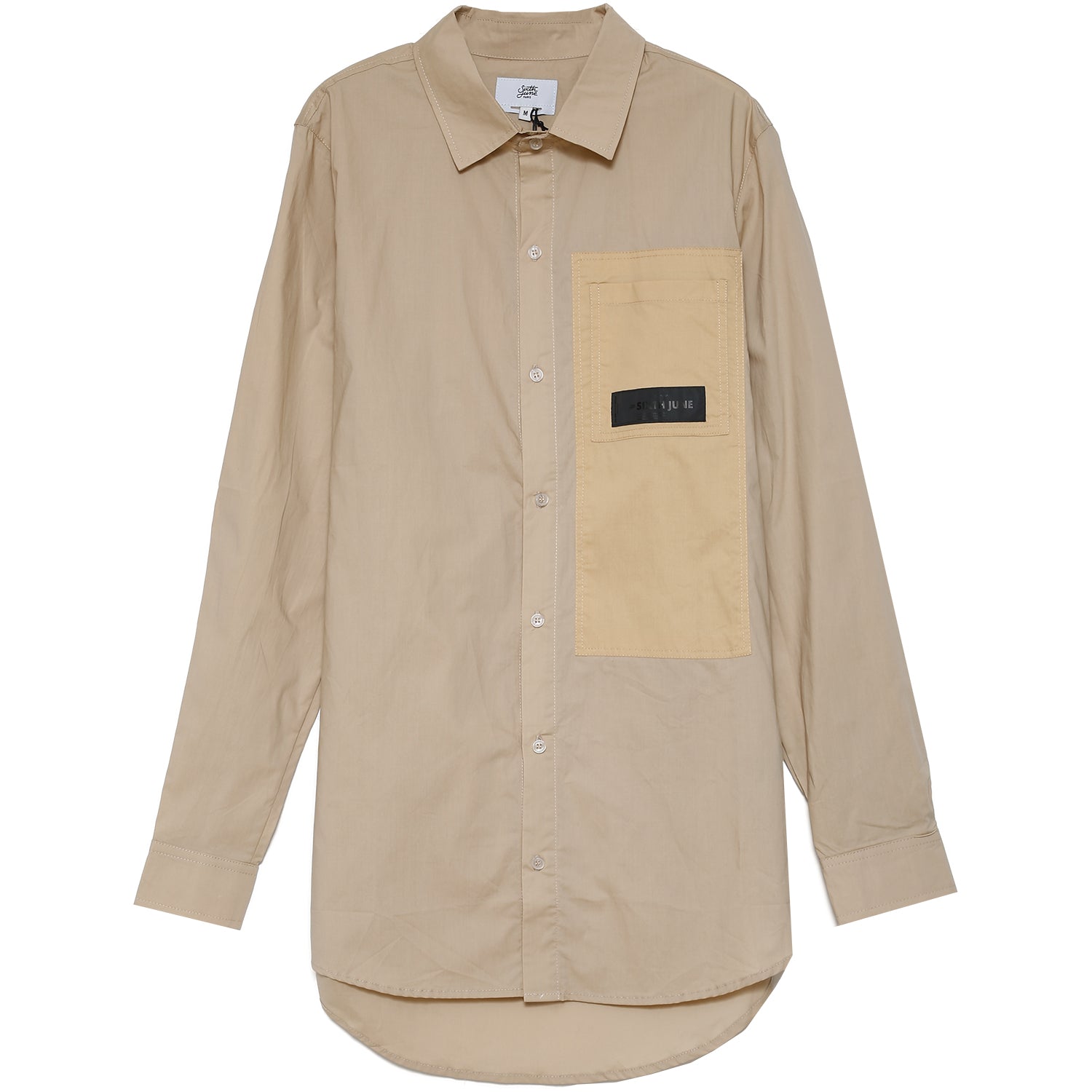 Sixth June - Chemise cargo bicolore beige