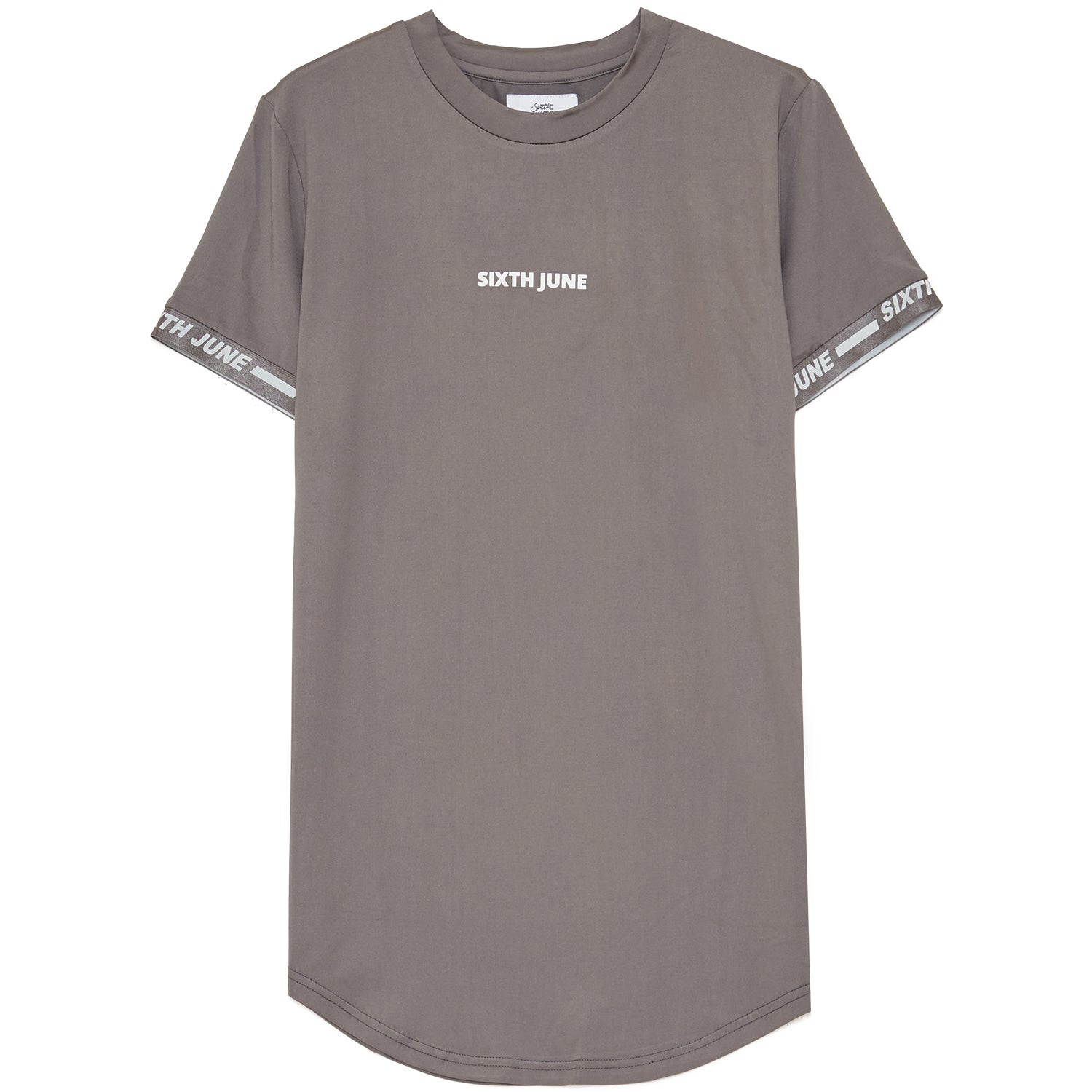 Sixth June - T-shirt maillot logo manche Gris