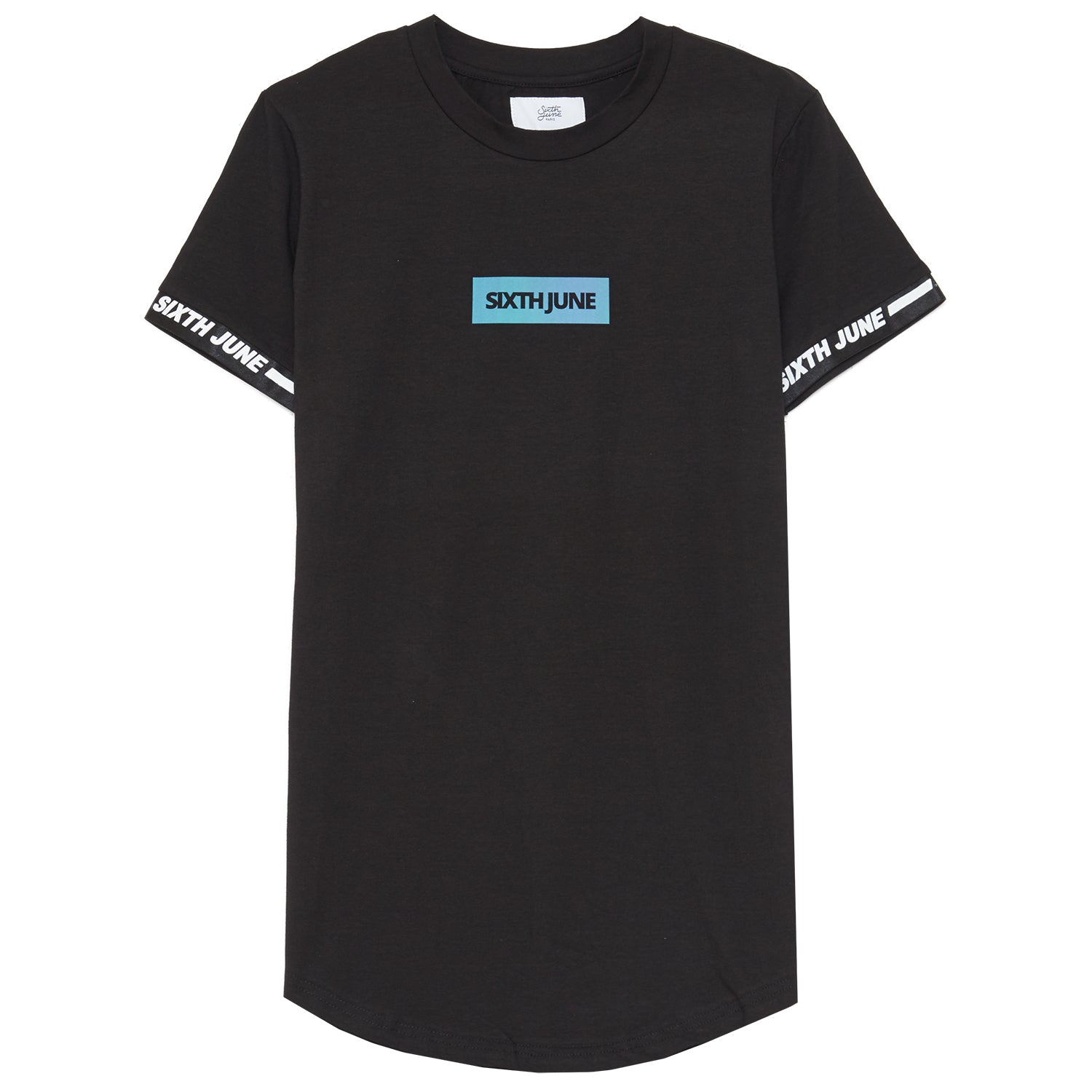 Sixth June - T-shirt iridescent logo manche noir