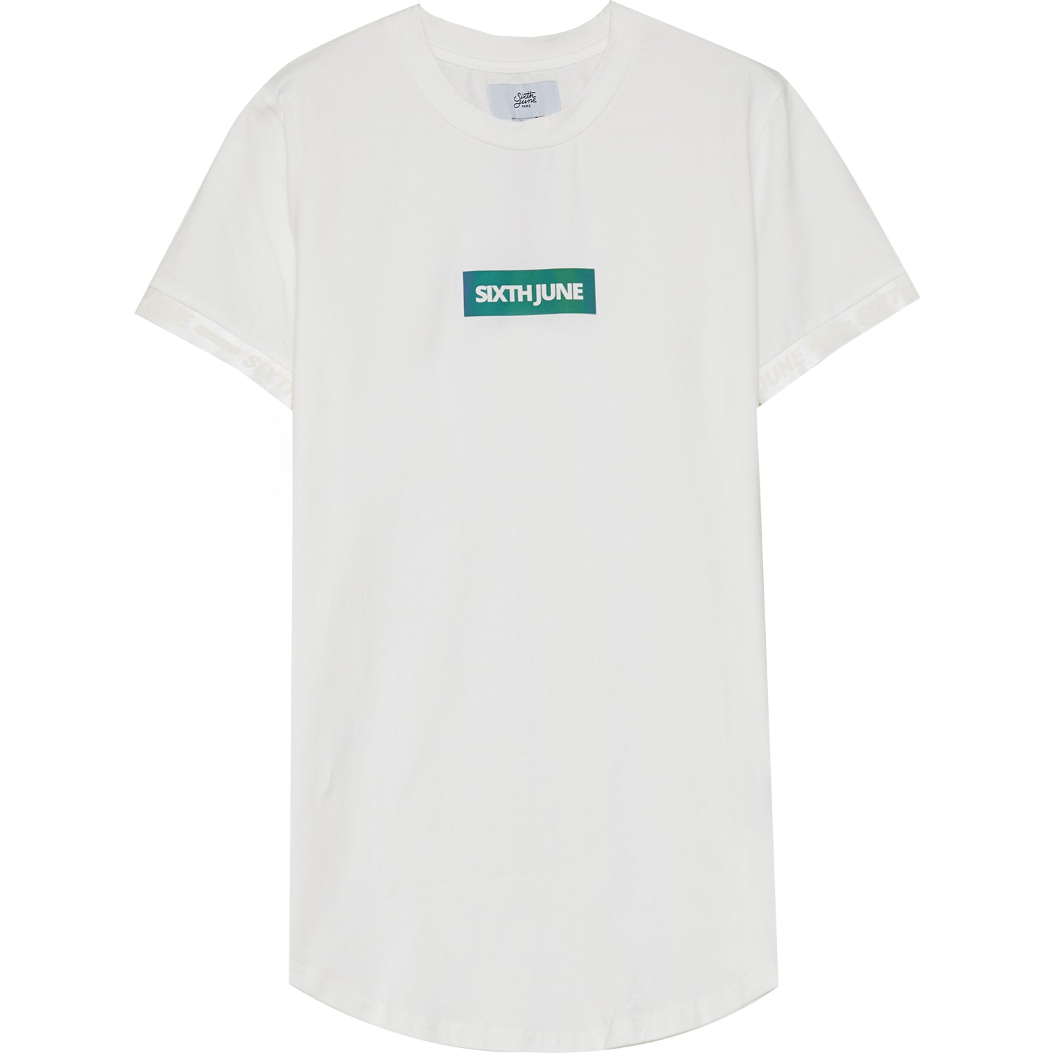 Sixth June - T-shirt iridescent logo manche blanc