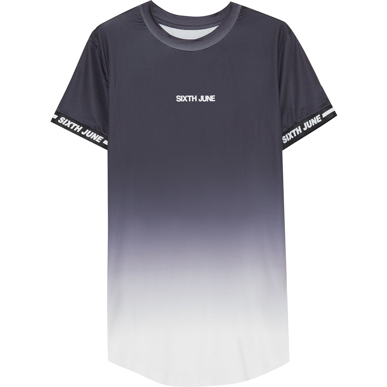 Sixth June - T-shirt maillot tie dye manche noir blanc