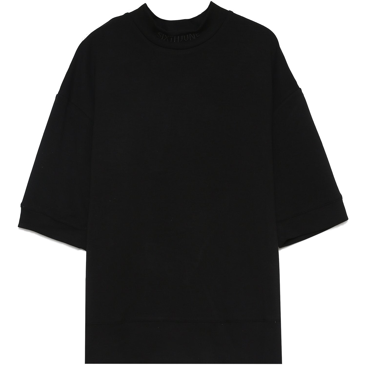 Sixth June - T-shirt manches mi-longues col noir