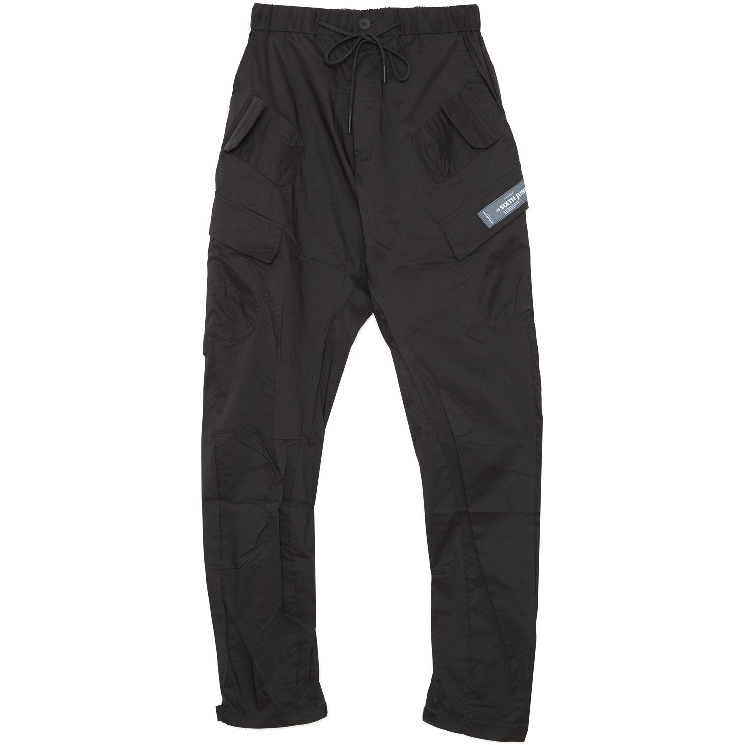 Cargo multi pockets joggers black