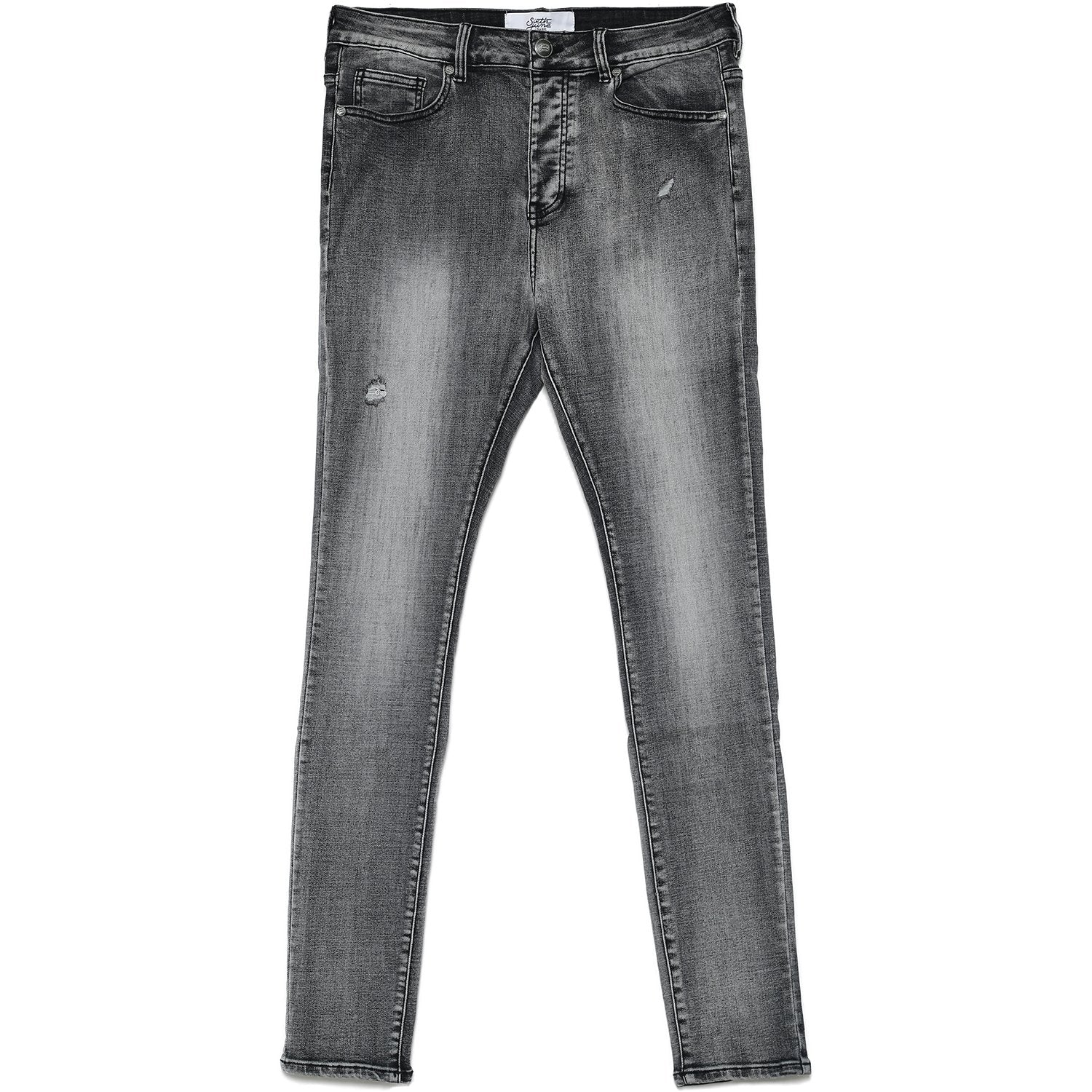 Sixth June - Jean délavé Gris foncé