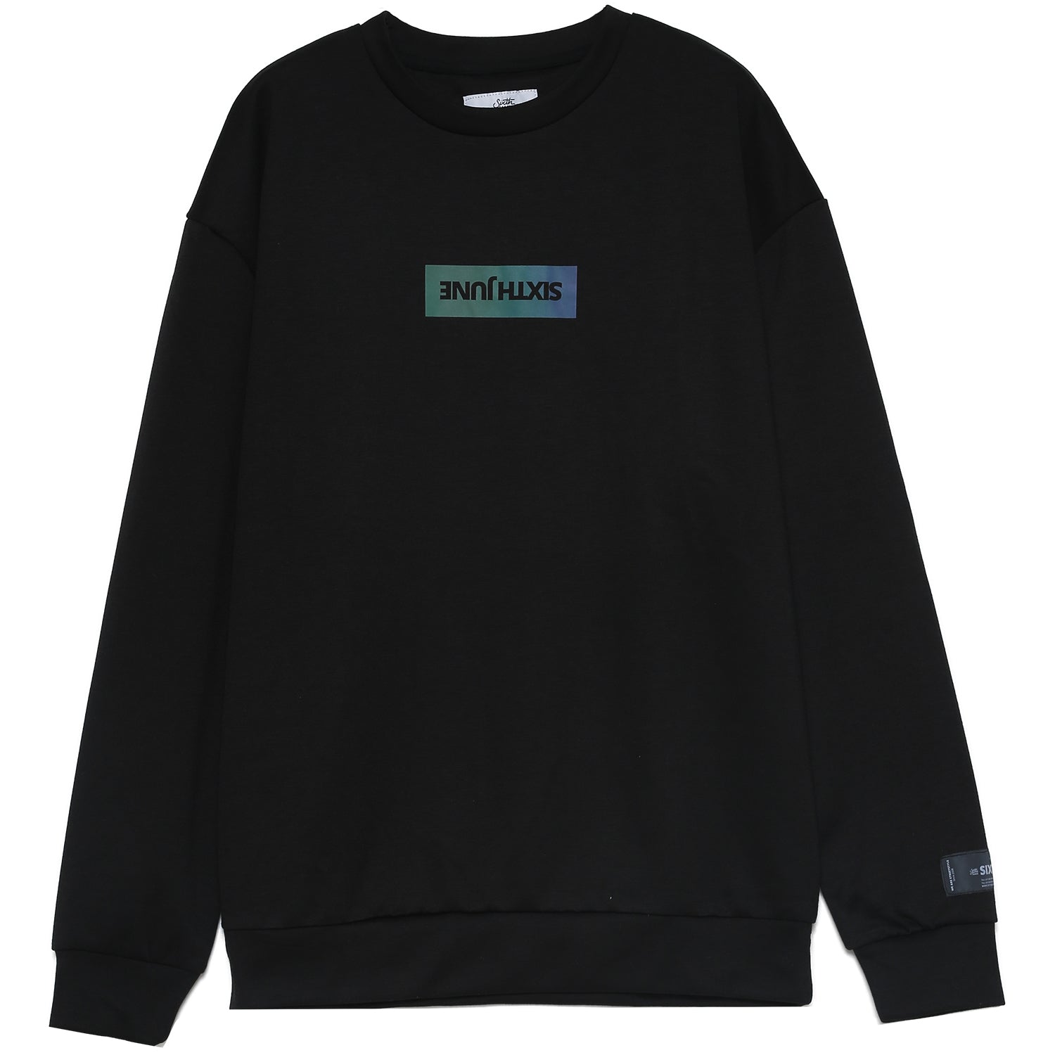 Sixth June - Sweatshirt iridescent basique noir