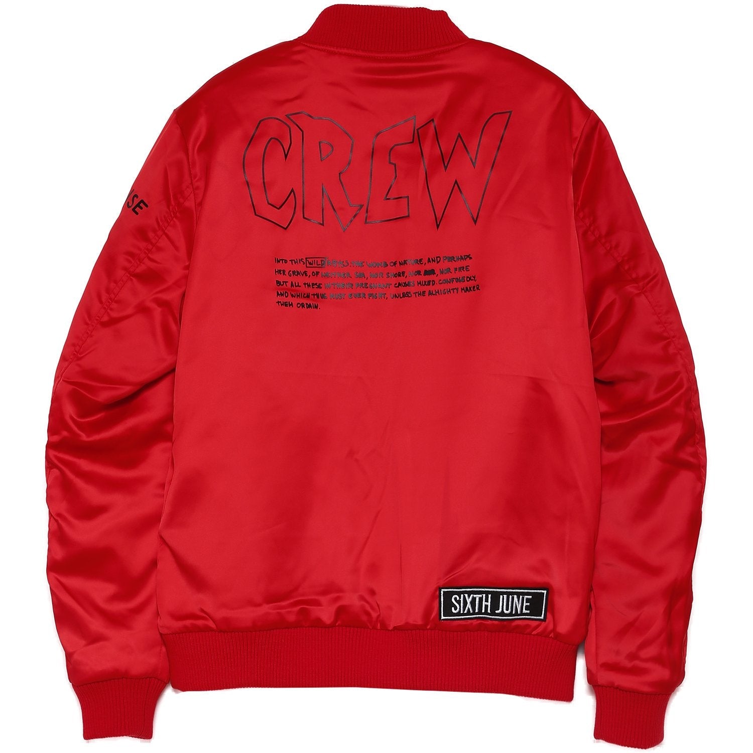 Sixth June - Bombers patchs crew Rouge