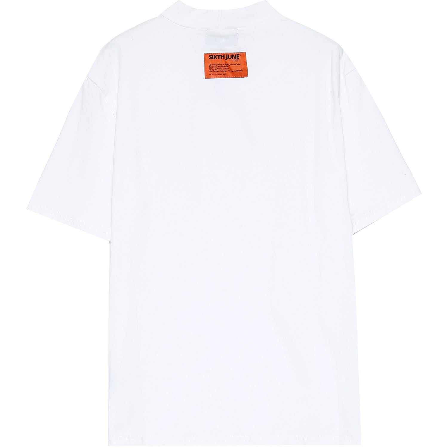 Sixth June - T-shirt logo col blanc