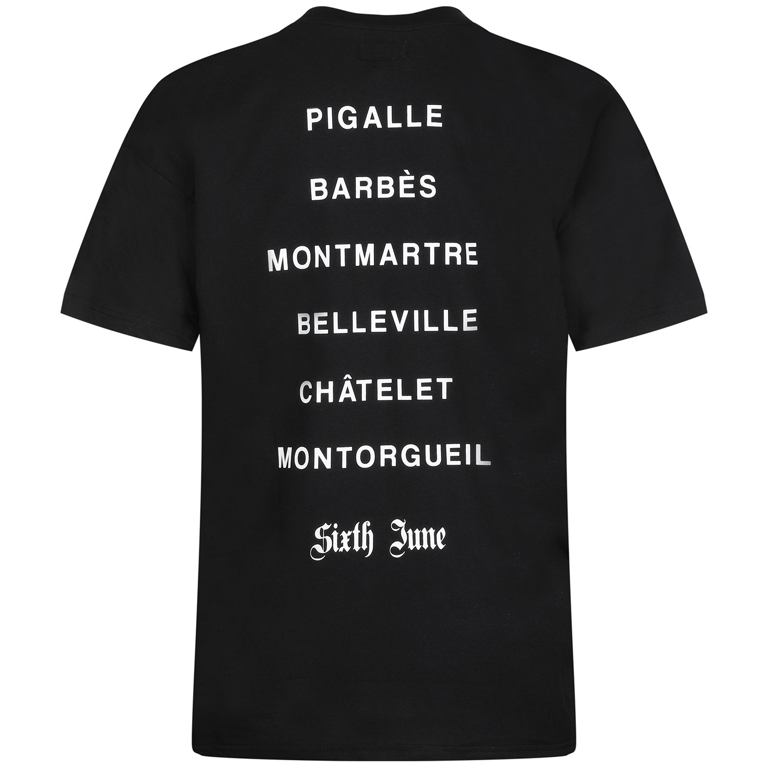 Sixth June - T-shirt district Paris noir