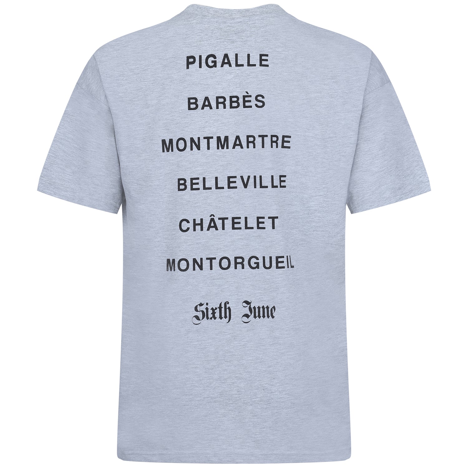 Sixth June - T-shirt district Paris gris