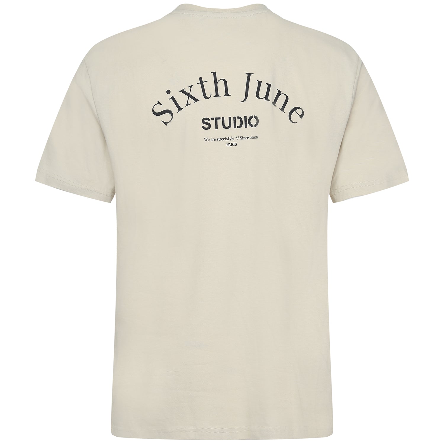 Sixth June - T-shirt studio imprimé beige