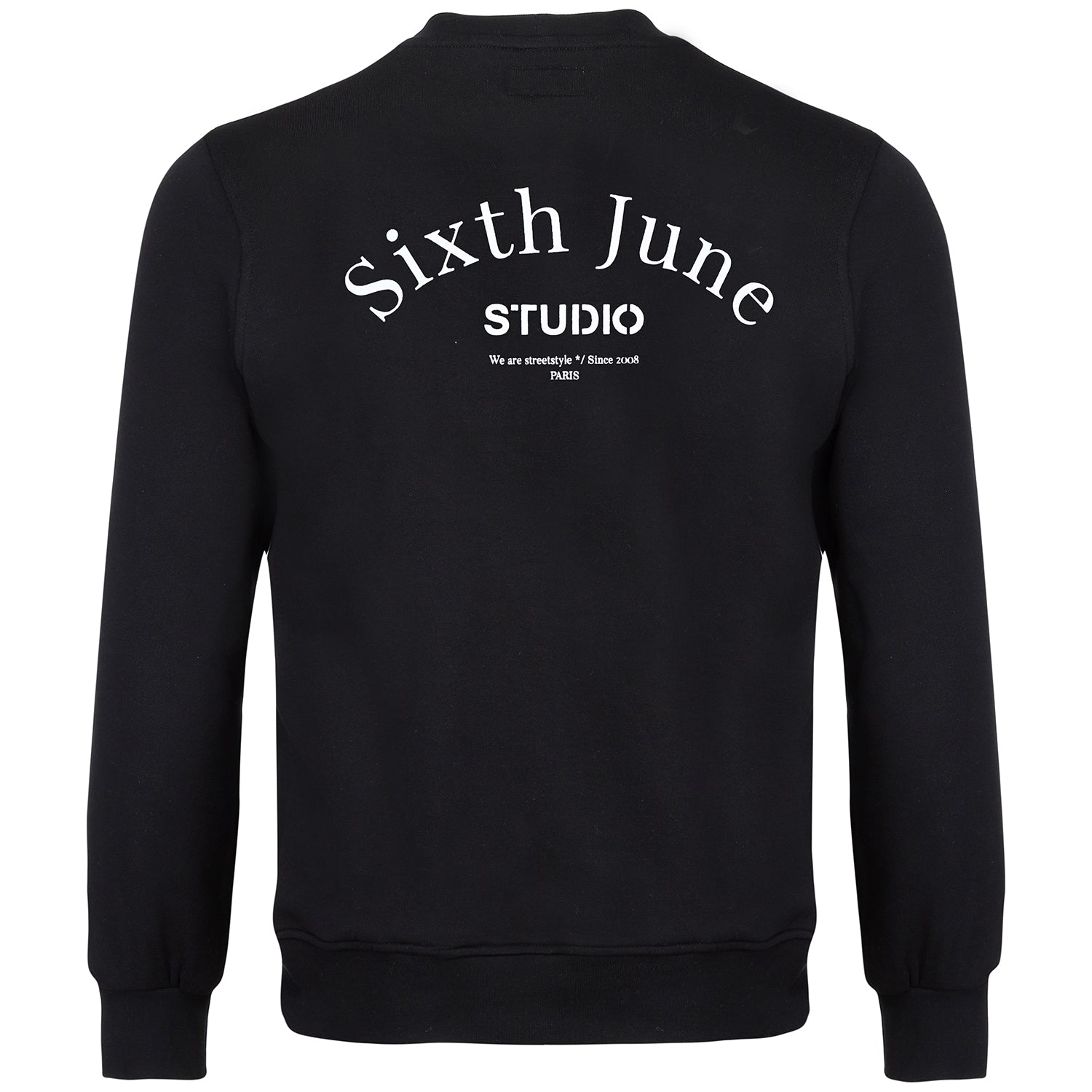 Sixth June - Sweatshirt studio imprimé noir