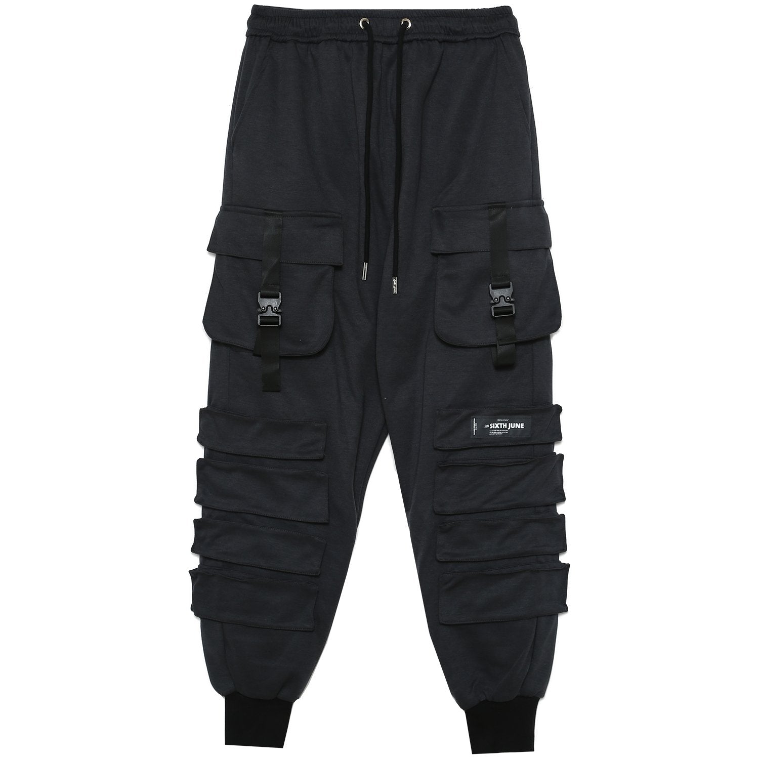 Sixth June - Jogging large cargo sangles noir
