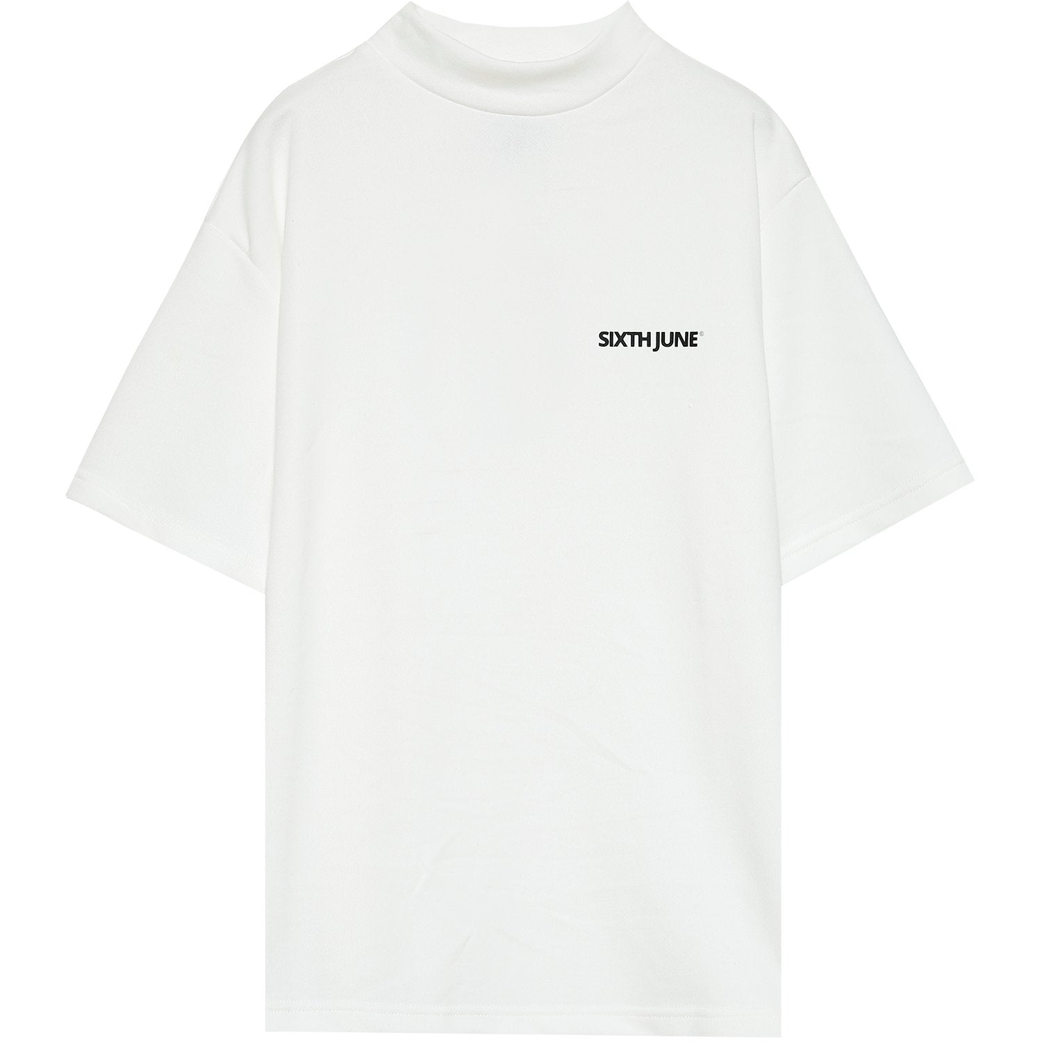 Sweatshirt manches courtes logo blanc