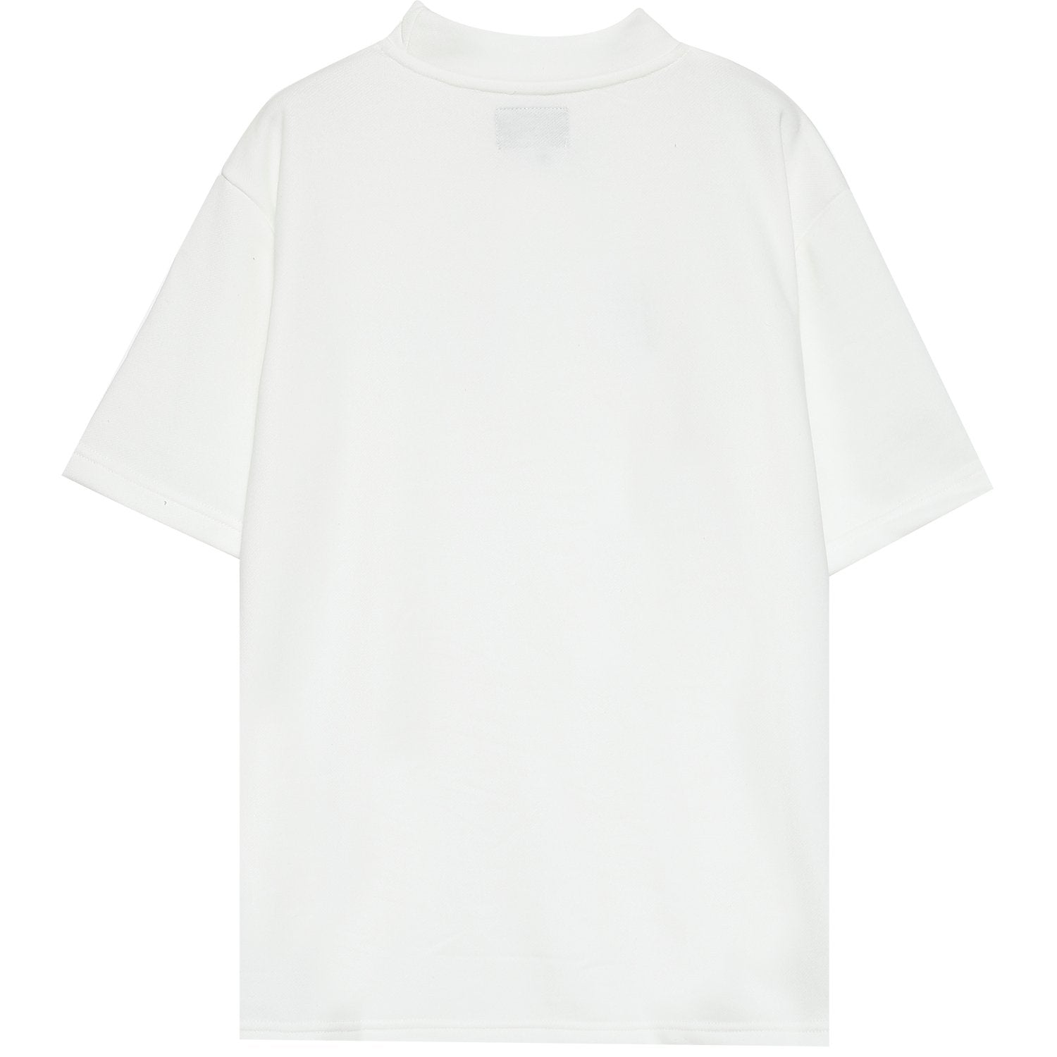 Shorts sleeves logo sweater White