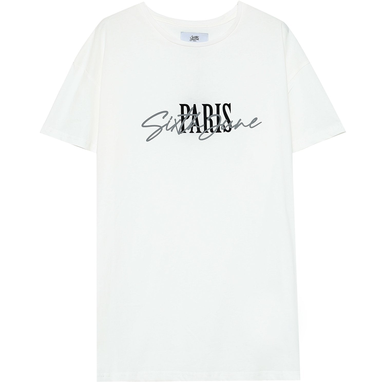 T-shirt Paris signature blanc