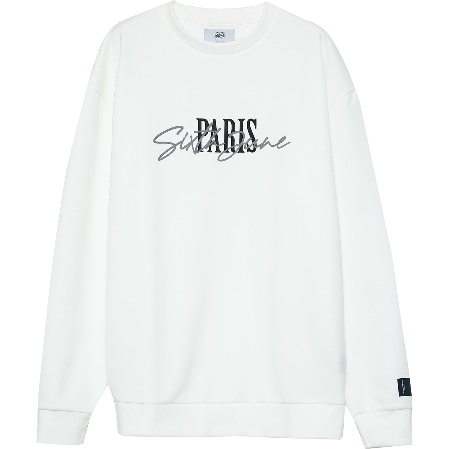 PARIS logo signature sweater White