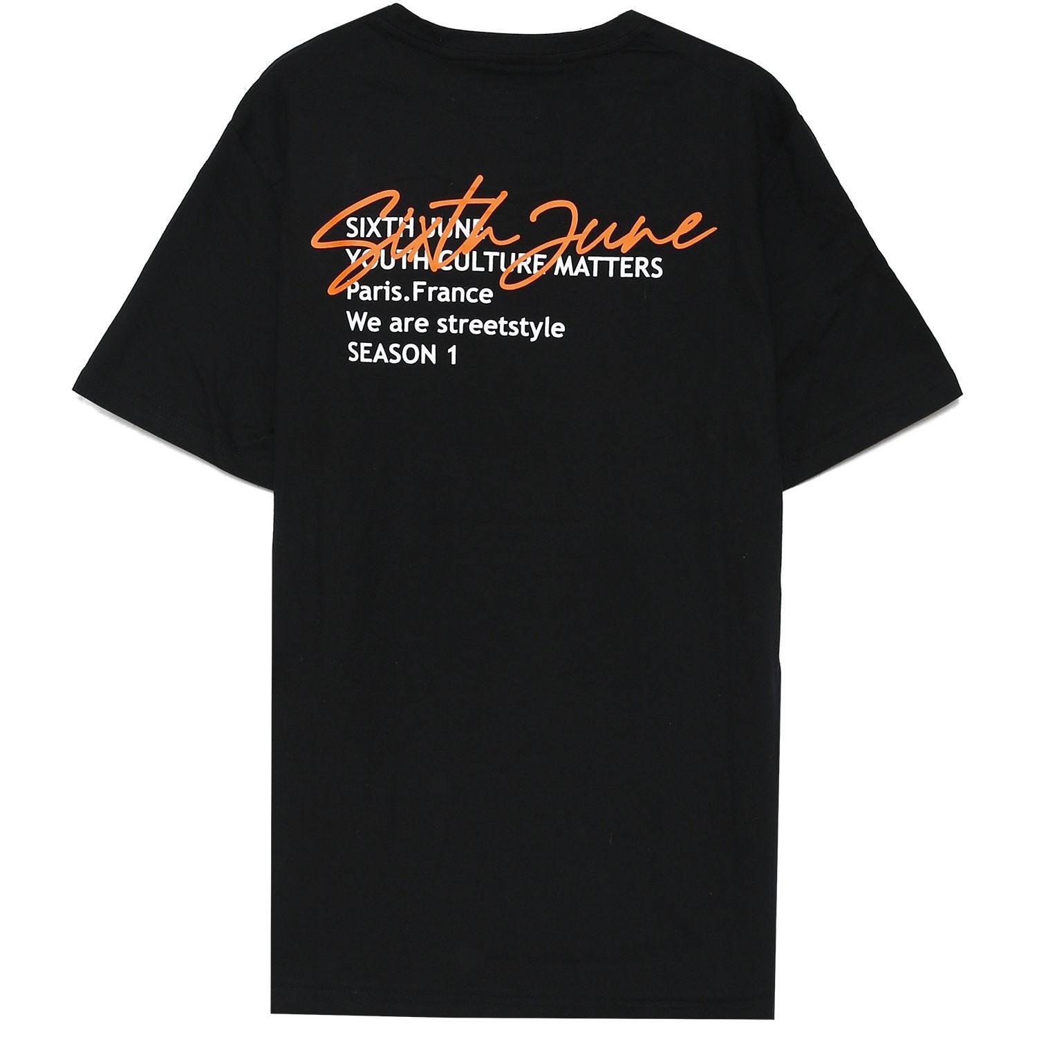 Back signature tshirt black