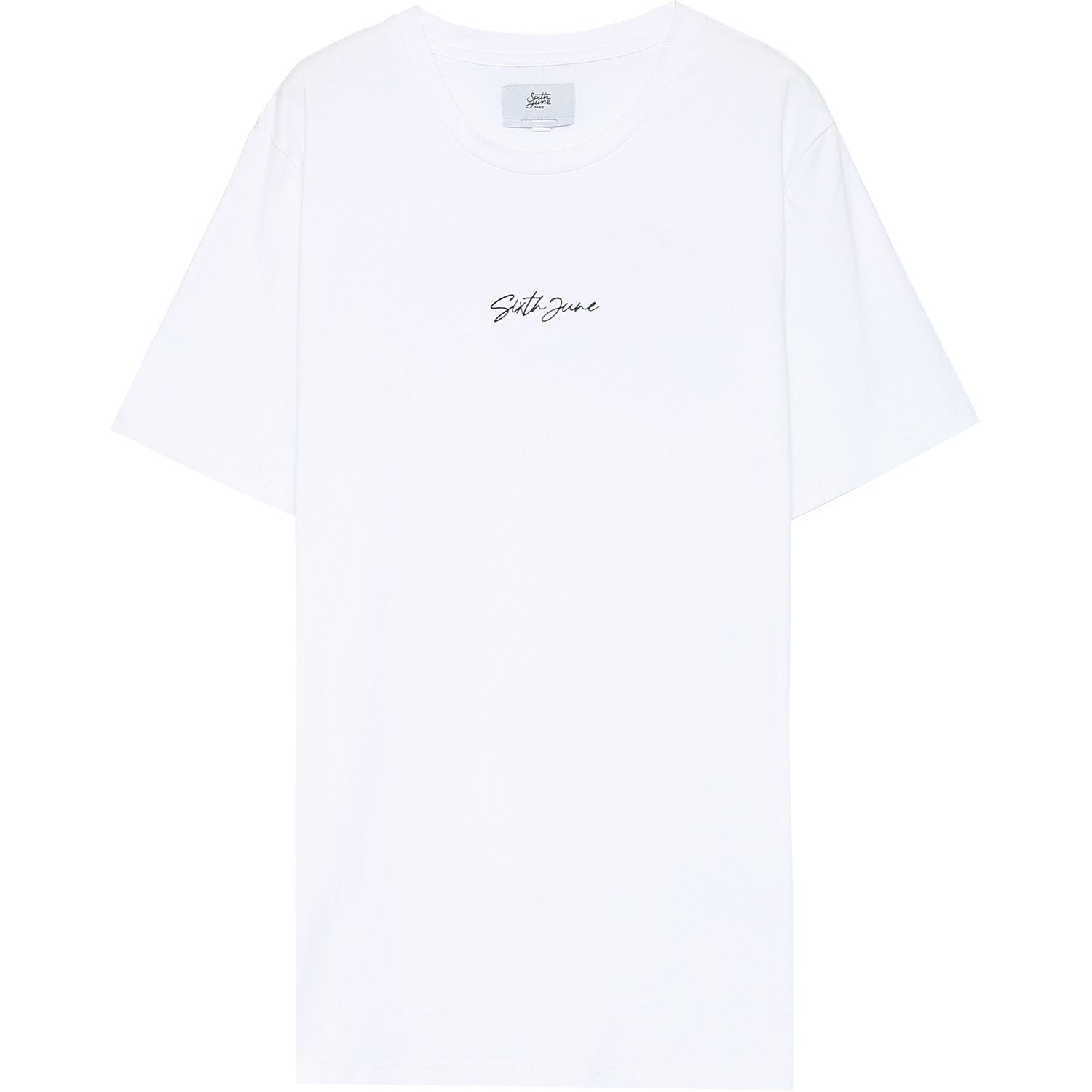 Weißes T-Shirt mit charakteristischem Rücken