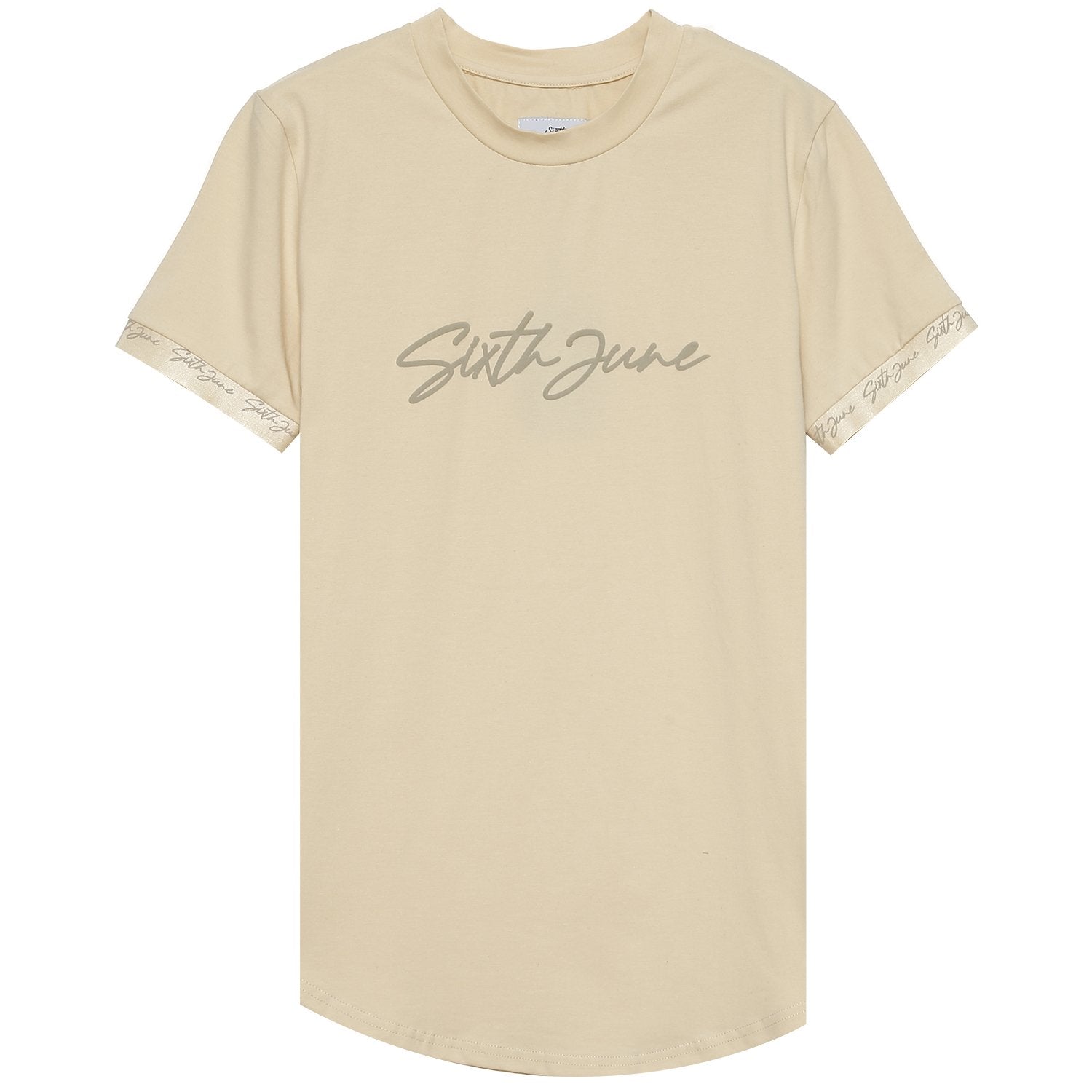 Sixth June - T-shirt logo signature relief Beige