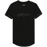 Sixth June - T-shirt logo signature relief Noir