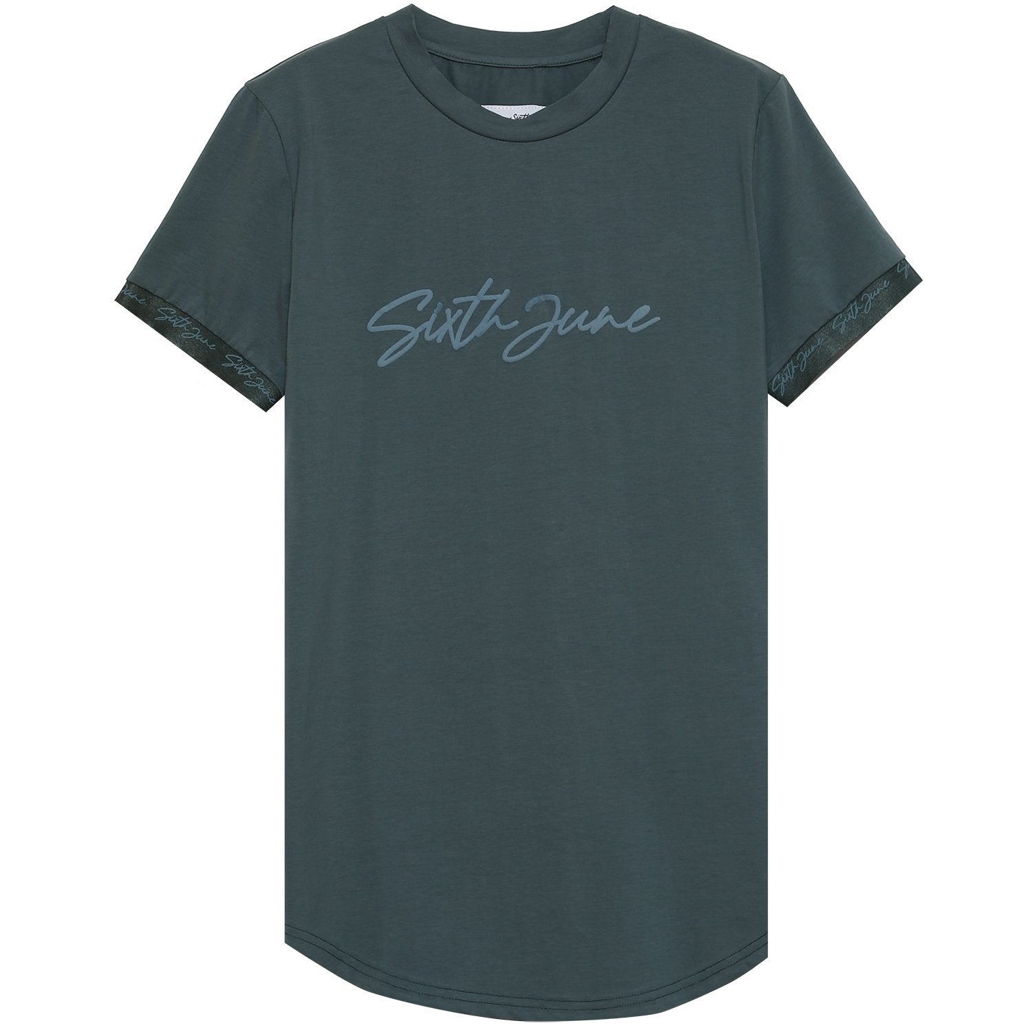 Sixth June - T-shirt logo signature relief Vert foncé