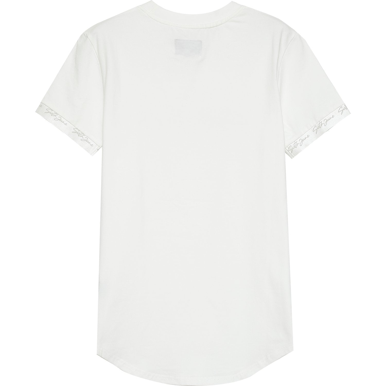 Sixth June - T-shirt logo signature relief Blanc