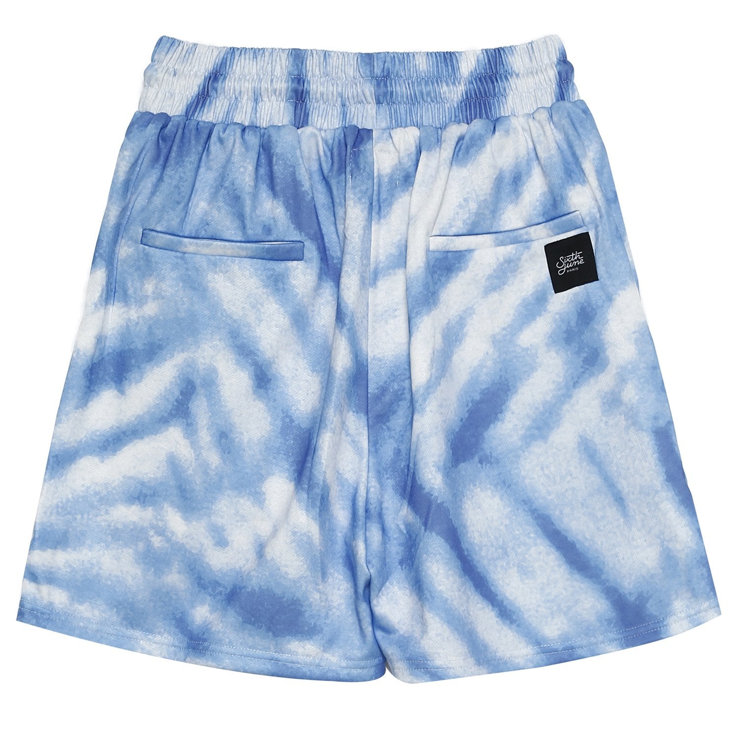 Sixth June - Short tie dye logo Bleu