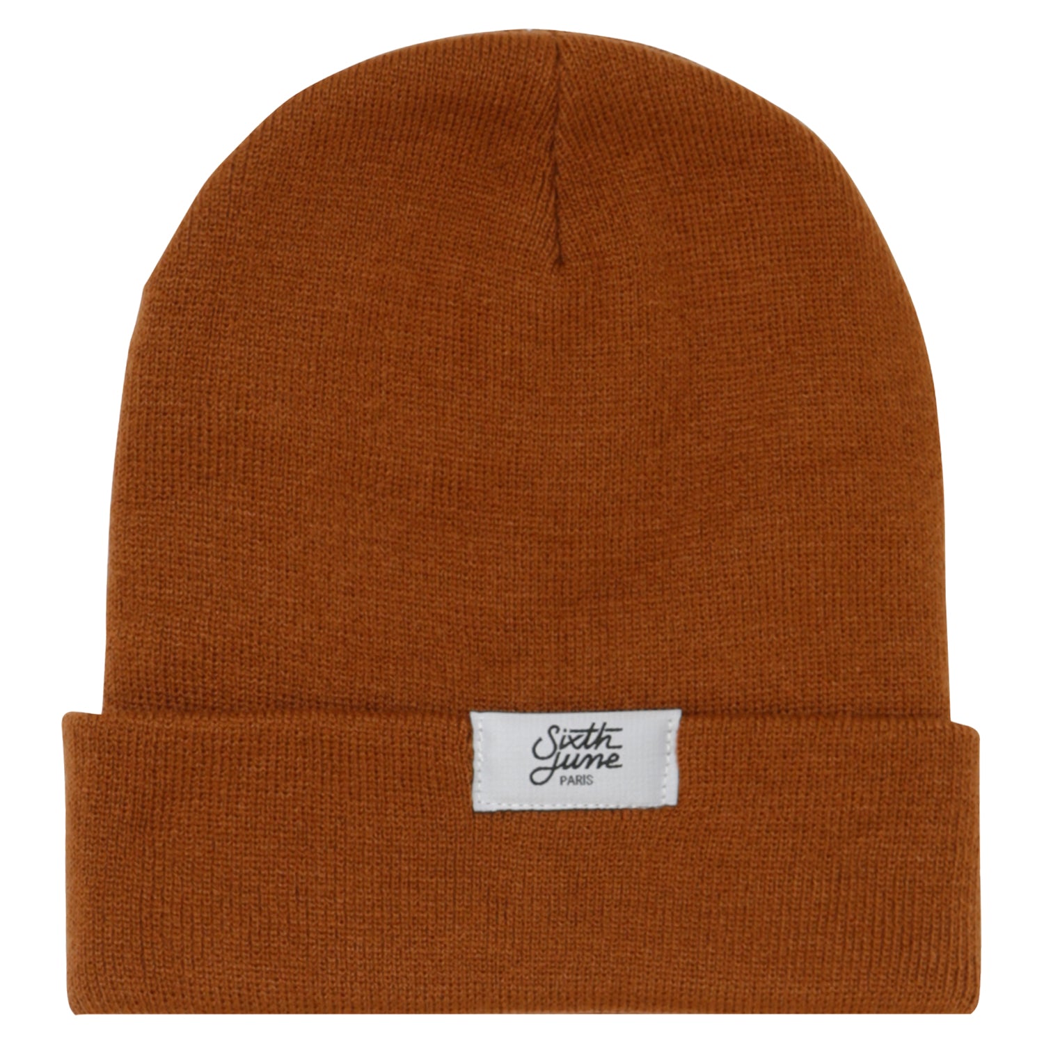 Sixth June - Bonnet mixte logo brodé Marron