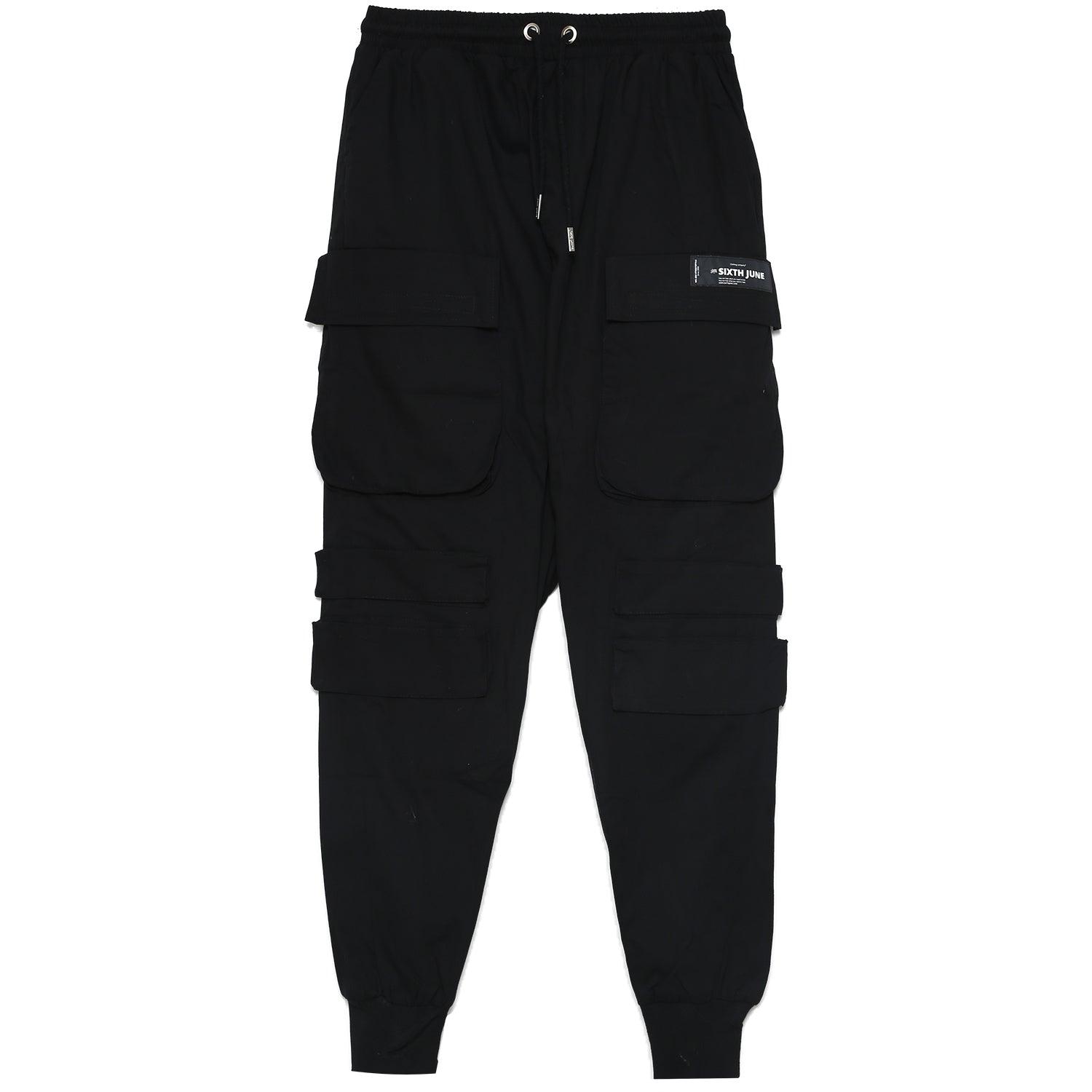 Sixth June - Pantalon cargo tactique poches Noir