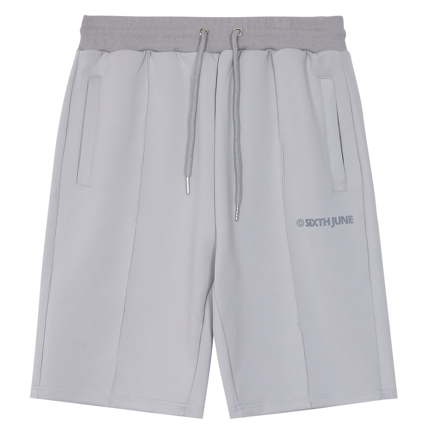 Sixth June - Short sport logo Gris