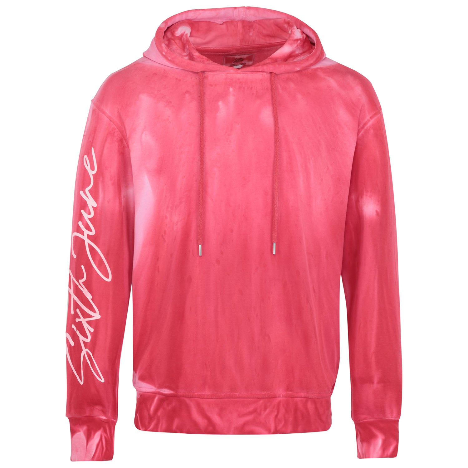 Sixth June - Sweat capuche délavé Rouge
