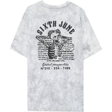 Sixth June - T-shirt global perspective tie dye gris clair