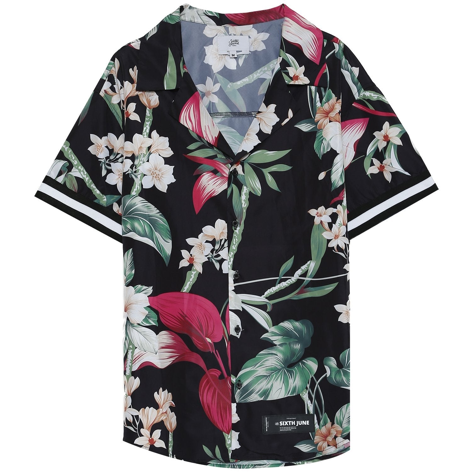 Blossoms casual shirt Black